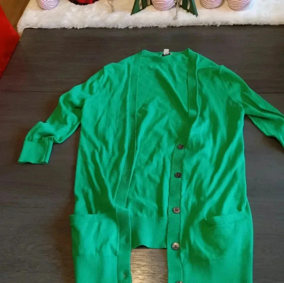 Gap like New Green Button-Up Cardigan. Size XS 100% Cotton - Picture 2 of 5